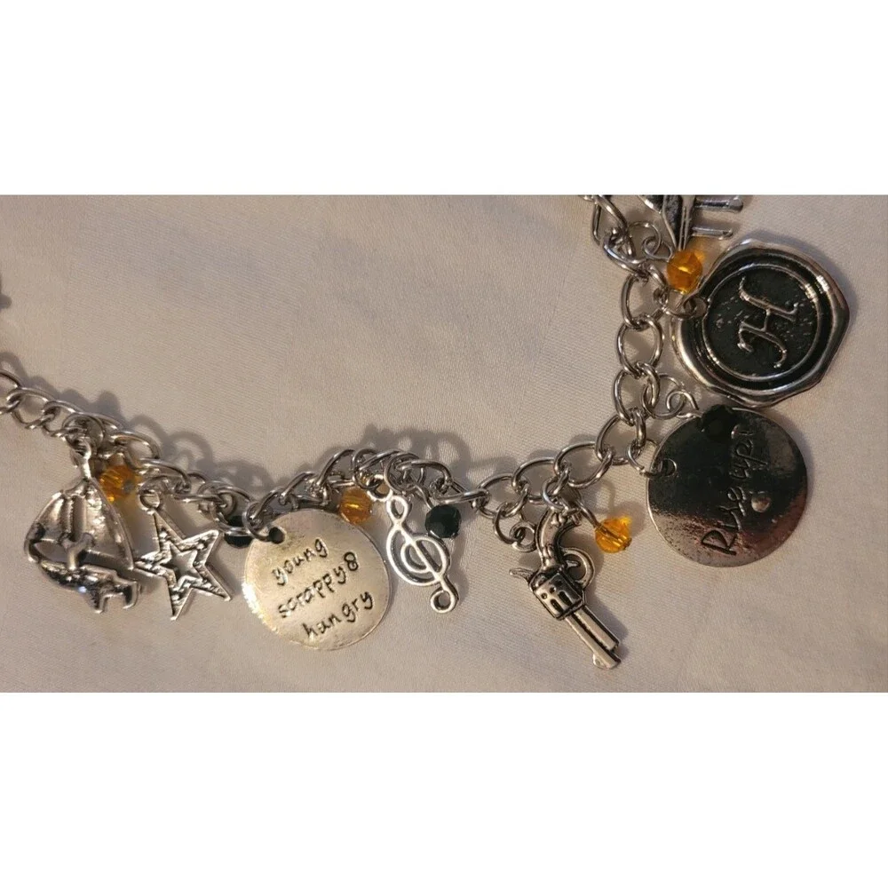 HAMILTON Themed Adjustable Dangle Charm Bracelet